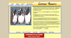 Desktop Screenshot of listonsboxers.com